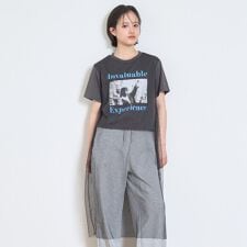 チュールレイヤードTシャツ