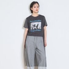 チュールレイヤードTシャツ