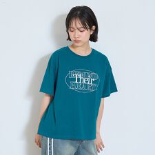 サークルロゴ刺しゅうTシャツ