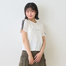 速乾ラインストーンTシャツ