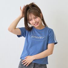 速乾ラインストーンTシャツ