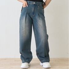【LTXC】タックワイドデニムパンツ