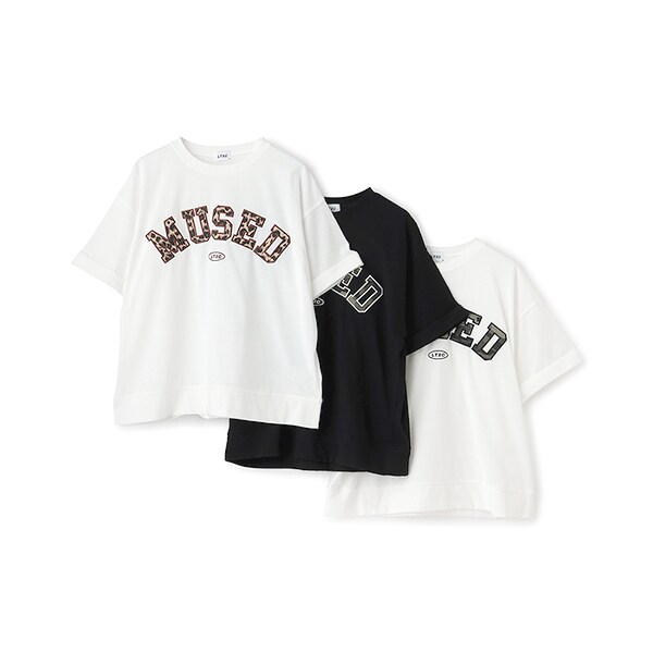 吸水速乾/さらさら】柄アップリロゴTシャツ | ラブトキシック