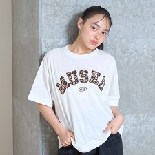 【吸水速乾/さらさら】柄アップリロゴTシャツ