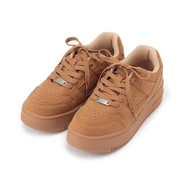 サト Lovetoxic ハイテクスニーカー ベージュ S(22.0-22.5)