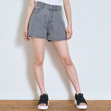 【GOODPRICE】プレートロゴデニムショートパンツ