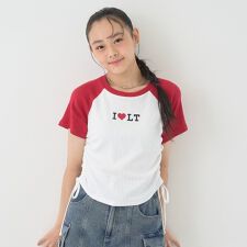 【吸水速乾/さらさら】ILoveドロストT