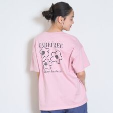 【7days】【綿100％】フラワーポケットBIGTシャツ