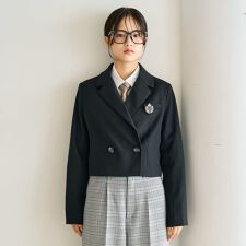 【卒服・セレモニー】エンブレムつきボレロジャケット