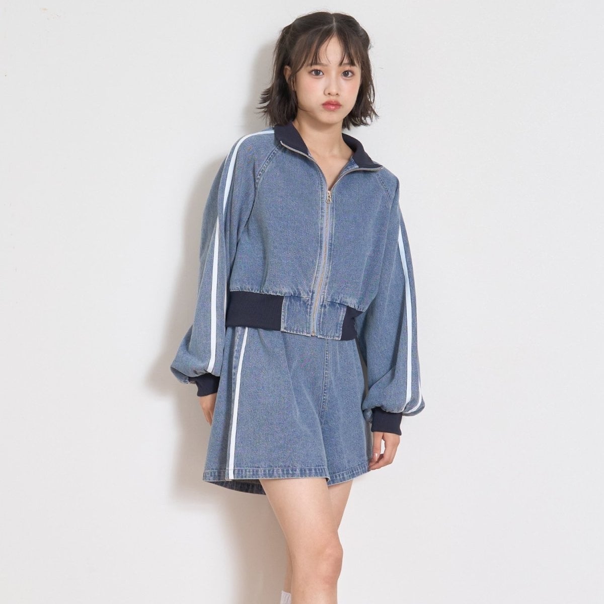 ୨୧ ありす ୨୧ デニムZIP SETUP | ラブトキシック(Lovetoxic) | マルイウェブチャネル