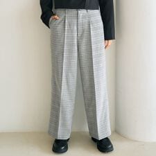 【卒服・セレモニー】タックワイドパンツ