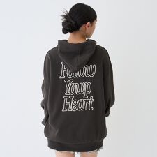 【LTXC】【綿100％】バックロゴチュニックパーカ