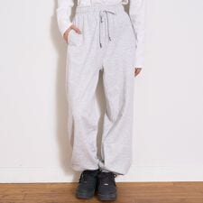 【裏起毛】綿100％スウェットジョガーパンツ