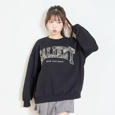 【LTXC】【裏起毛】柄ロゴアップリケプルオーバー