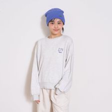 【秒かわトップス】アニマル刺しゅうベーシックトレーナー