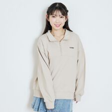 【LTXC/綿100％】ハーフZIPプルオーバー