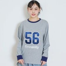 【LTXC/綿100%】ナンバーアップリ長袖T