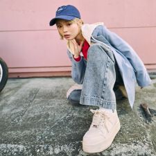 【LTXC】軽量厚底コートスニーカー