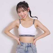 【LTXC】ロゴ紐2wayハーフトップ