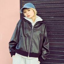 【LTXC】合皮ブルゾン