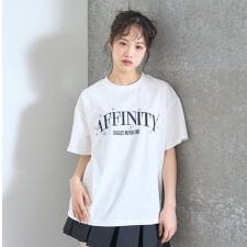 【綿100%】カレッジフラワー半袖T