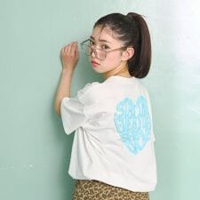 【GOODPRICE】【LTXC/綿100%】発泡バックハートロゴ半袖T