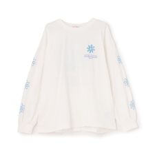 【7days】お花アップリケルーズTシャツ