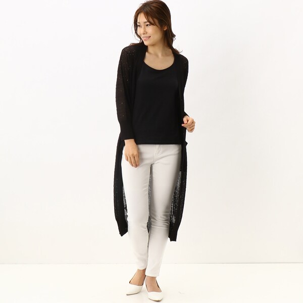 MARY QUANT。ロングカーディガン マリークヮント タグ付き ロング