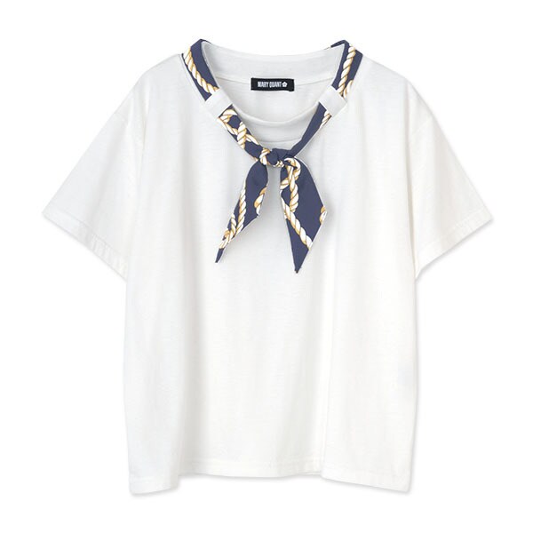 スカーフ付オーバー Tシャツ | マリークヮント(MARY QUANT) | 222