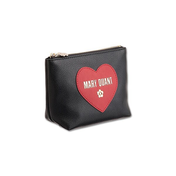 すぐ届く MARY QUANT* ロゴインザハート 舟型ポーチミニ 送料込 ロゴインザハート 舟型ポーチミニ | マリークワント(MARY QUANT
