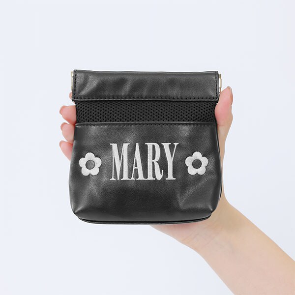 メッシュMARYロゴ刺繍 舟型ポーチミニ | マリークワント(MARY