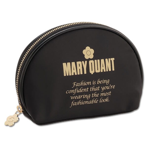 すぐ届く MARY QUANT* ビジューデイジー 2ファスナーポーチ ビジューデイジーホットフィックス 2ファスナーポーチ | マリー