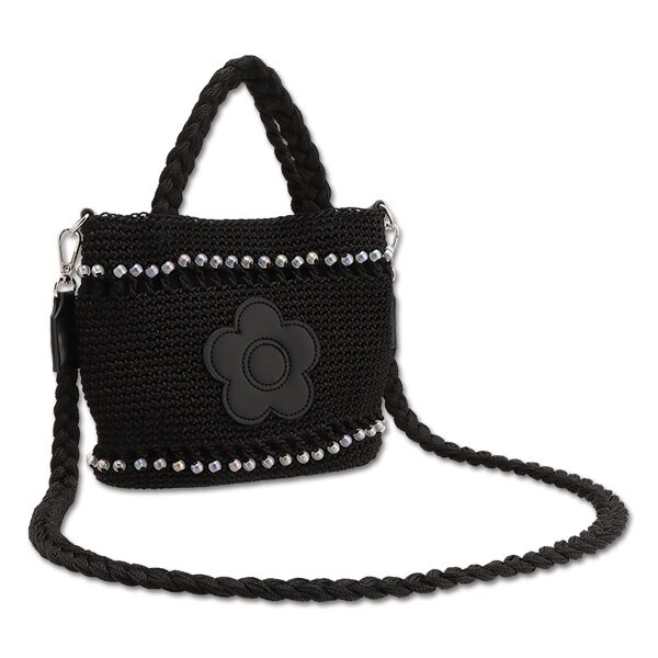 すぐ届く MARY QUANT* オーロラビーズクロッシェ 2WAYミニトート オーロラビーズクロッシェ 2WAYミニトート（トートバッグ