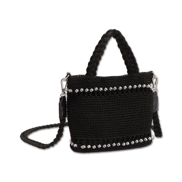 国内配送★MARY QUANT★オーロラビーズクロッシェ ミニトート 国内配送☆MARY QUANT☆オーロラビーズクロッシェ ミニトート
