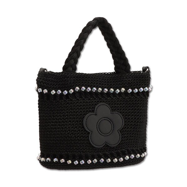 2-5日着 MARY QUANT オーロラビーズクロッシェ 2WAYミニトート オーロラビーズクロッシェ 2WAYミニトート（トートバッグ