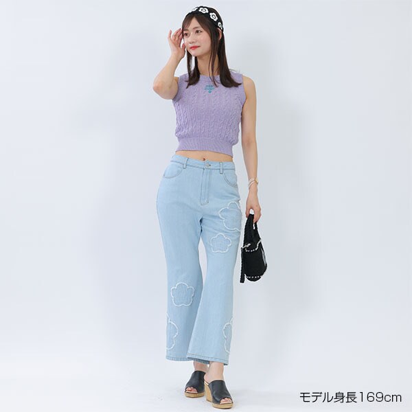 ラメケーブル プルオーバー ホワイト ラメケーブル プルオーバー | マリークワント(MARY QUANT