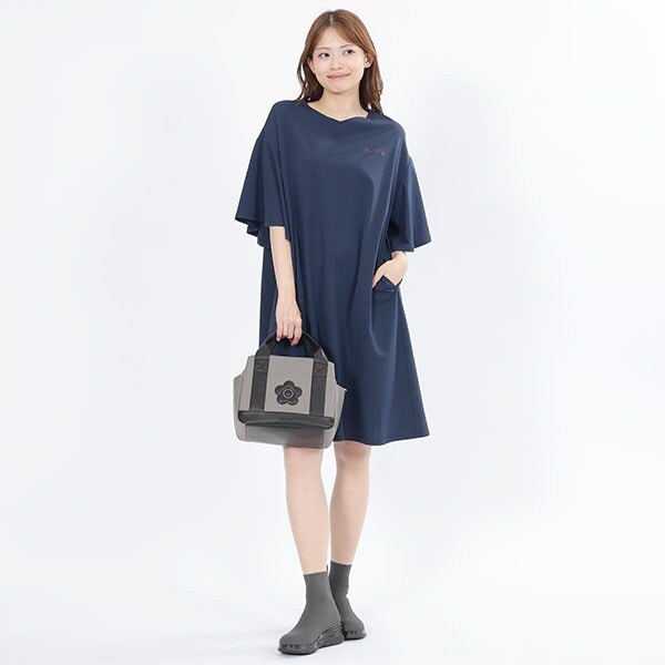 【美品】マリークワント　ブラック 五分袖 チュニック　レース　花　M マリークワント(MARY QUANT) の一覧 | マルイウェブチャネル