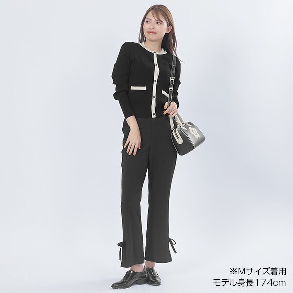 レトロロゴクロッシェポロ カーディガン | マリークワント(MARY QUANT