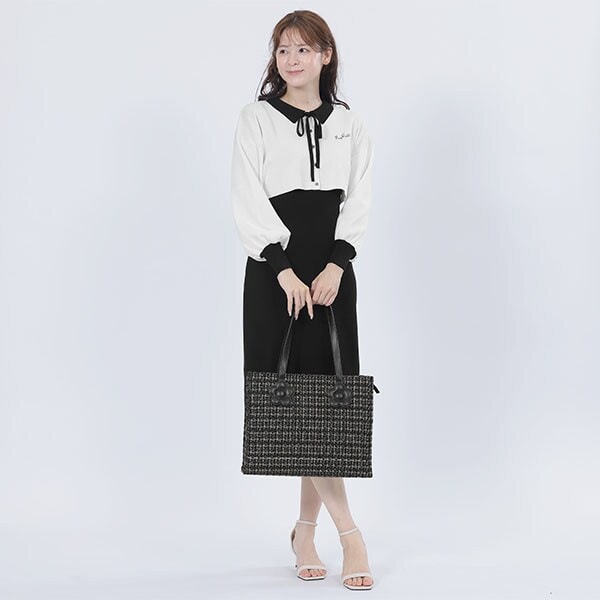 クロッシェラフィアライク トート | マリークワント(MARY QUANT