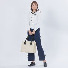 マリークワント(MARY QUANT)のスクエアツイード トート