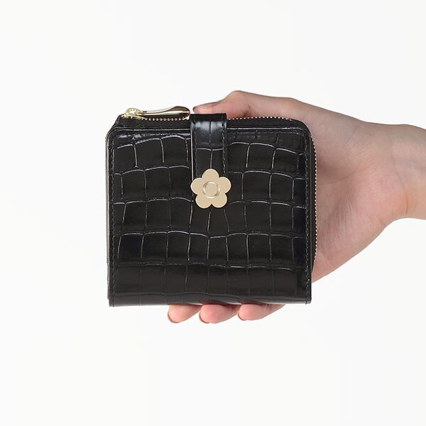 マリークワント 二つ折り財布 パッチワーク テラコッタ デイジー 財布 マリクワ MARY QUANT ONLINE SHOP｜マリークヮントオンラインショップ