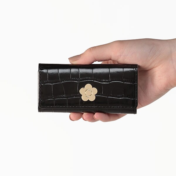 【新品未使用品】マリークワント　パッチワーク　キーケース　牛革 パッチワークウォレット #パッチワークパスケース #パッチワーク