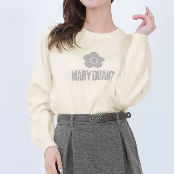 MARY QUANT レトロゴクロッシェポロ カーディガン レトロロゴクロッシェポロ カーディガン | マリークワント(MARY QUANT