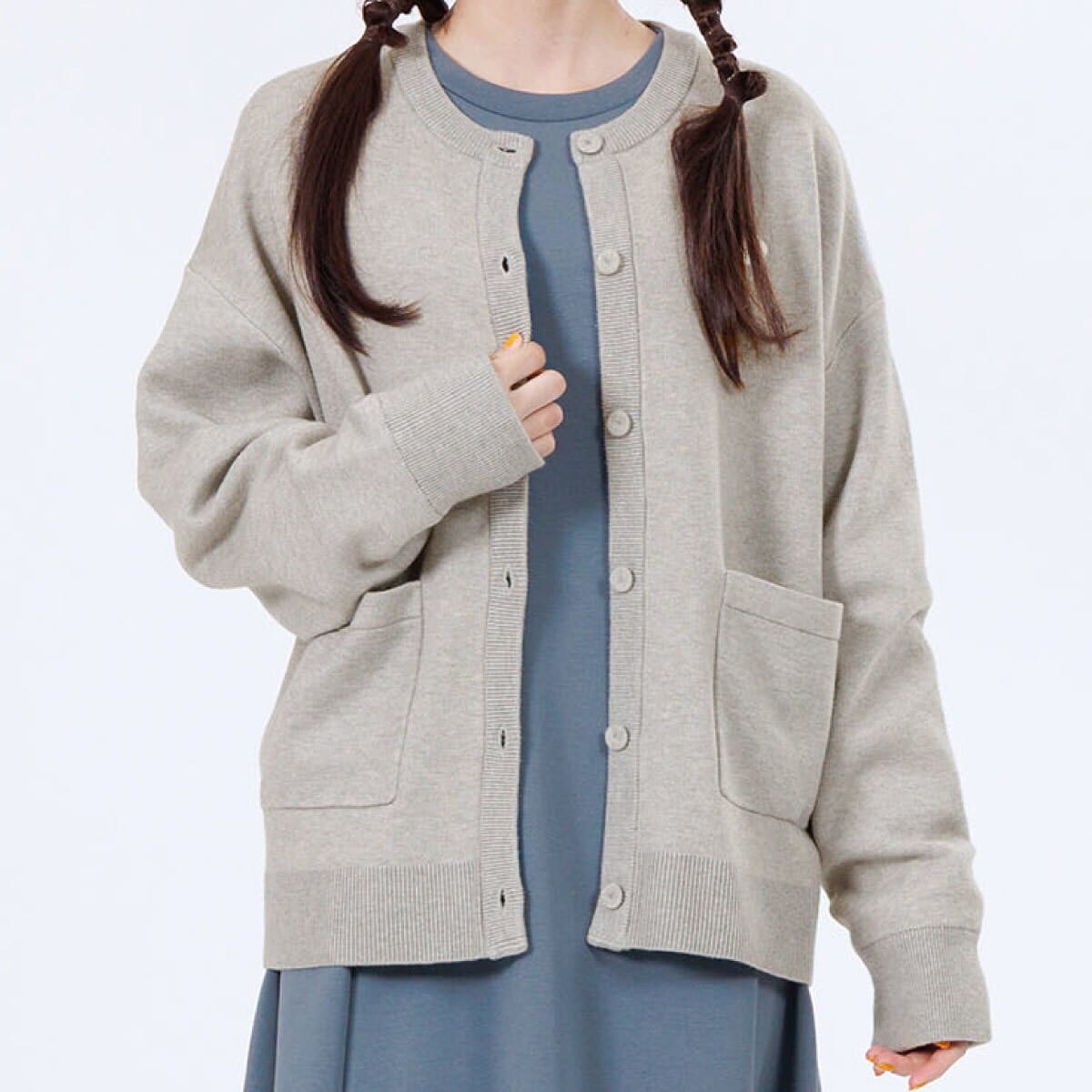 MARY QUANT ゼロデザイン カーディガン グレー