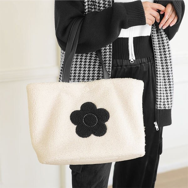 ✤本日のみ値下✤マリークワント レーススカラップトート　カゴMARYQUANT MARY QUANT(マリークワント) / トートバッグ/ウール/GRY/千鳥格