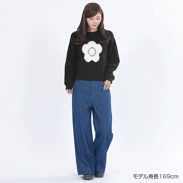 レトロロゴクロッシェポロ カーディガン | マリークワント(MARY QUANT