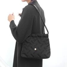 バイアスロゴ刺繍 ミニトート