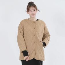 リバーシブル キルト ブルゾン