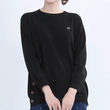 サイドボタンニット プルオーバー