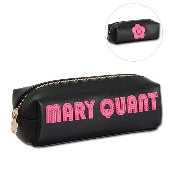 レトロロゴパッチ スクエアペンケース | マリークワント(MARY QUANT